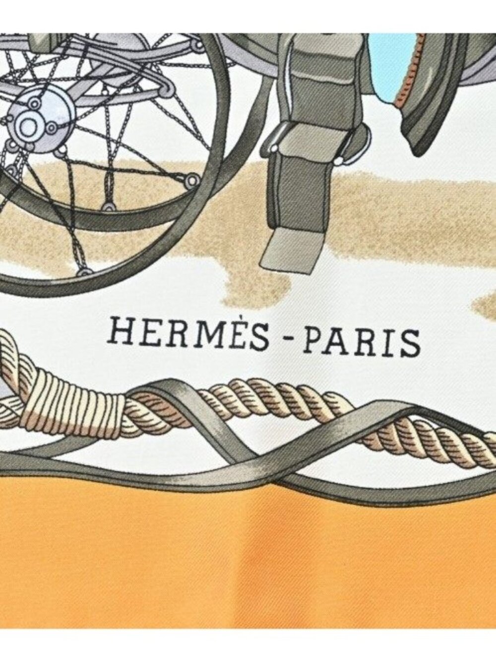 Hermes Bandana Scarf Yellow - Picture 3 of 6